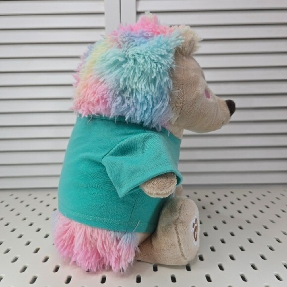 BUILD-A-BEAR Cool Quills Hedgehog Plush 12" Stuffed Animal Toy With Easter Tee - Picture 5 of 11
